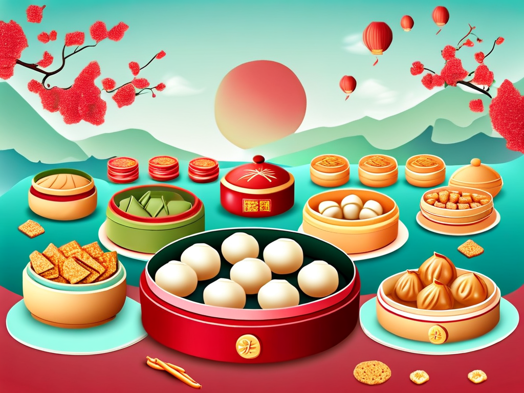 可以带出国的中国零食展示